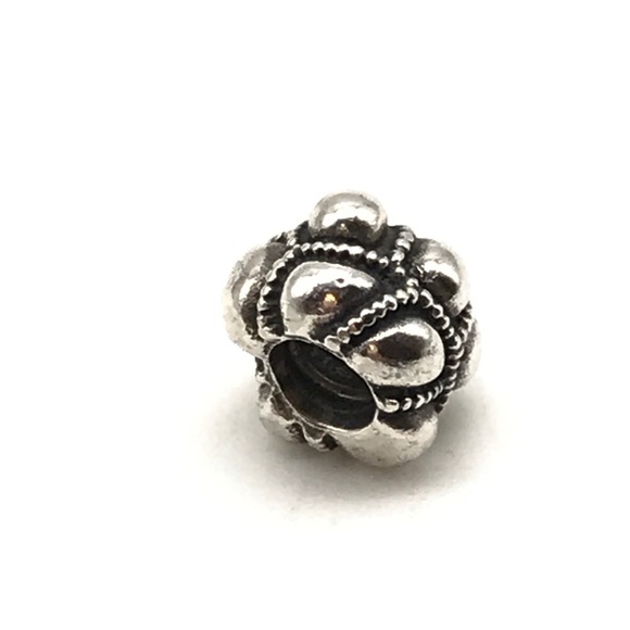 Pandora Retired Sterling Silver Unique Pattern Charm - Picture 2 of 5